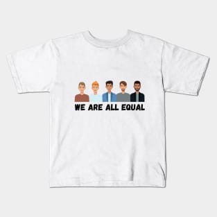 Anti racism T-shirt (We are all equal) Kids T-Shirt
